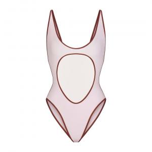 Купальник SKIMS Signature Swim Cut Out One, розовый