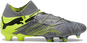 Футбольные бутсы PUMA Men’s Future 7 Ultimate Rush для твердого и искусственного грунта, шипованные, зеленый и серый
