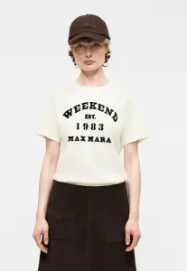 Футболка с принтом tenue Weekend Max Mara, White
