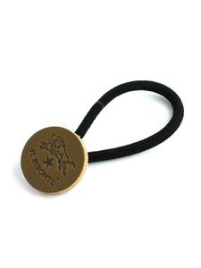 Кожаный галстук для волос Il Bisonte с логотипом