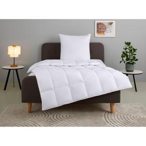 Комплект Home affaire Litrone пуховое одеяло + подушка, 80х80, нормальное, белый