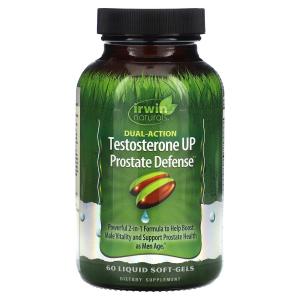 Irwin Naturals Testosterone UP Prostate Defense двойного действия 60 мягких таблеток