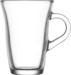 Набор из 3 чайных стаканов LAV Nisa с ручками - 150 мл, элегантные и прочные Lav