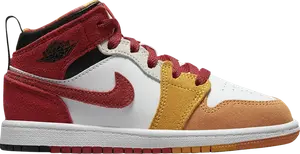 Кроссовки Air Jordan 1 Mid SE PS Picnic, красный