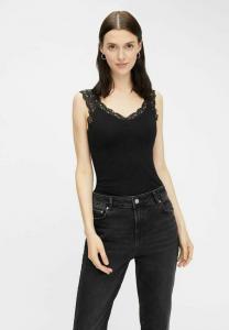 Топ Pieces, черный