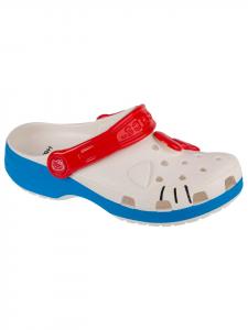 Детские сабо Crocs Classic Hello Kitty Iam белого цвета