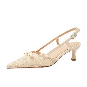 Женские туфли на тонком каблуке и высоком каблуке CAOT, Nude 5Cm