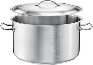 Кастрюля TOMGAST средняя 24 см PRO с крышкой - Высококачественная кастрюля для приготовления супов, рагу и соусов Tomgast