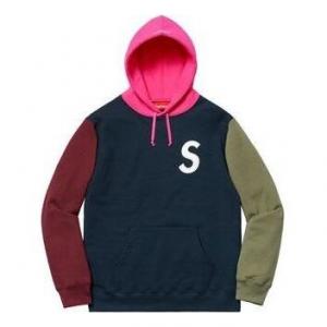 Толстовка s logo colorblocked hooded sweatshirt 'multi-color' Supreme, мультиколор