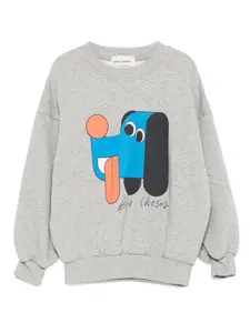 Толстовка с принтом собаки BOBO CHOSES, серый