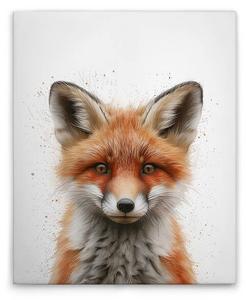 Картина на холсте A.S. Création Baby Fox цвет weissbraungrau