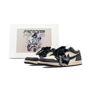 Jordan Air 1 износостойкие нескользящие низкие винтажные баскетбольные кроссовки мужские mocha