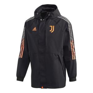 Куртка adidas JUVE TRAVEL JKT Juventus Soccer/Football Sports Hooded Jacket Black, черный
