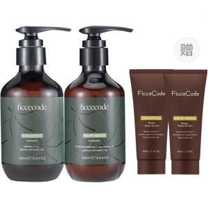 Набор шампуня и кондиционера unisex FicceCode, Eucalyptus shampoo 300ml + hair mask 300ml +sample wash set
