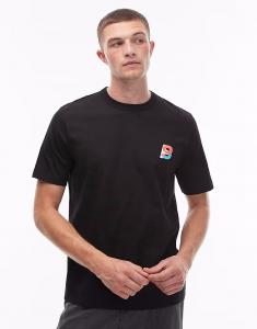 Футболка с логотипом Paul Smtih P черного цвета Ps Paul Smith