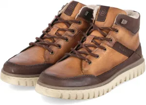 Мужские современные ботинки Bugatti с теплой подкладкой, темно-коричневый