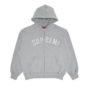 Толстовка Supreme x B.B. Simon Zip Up Hooded Sweatshirt, Heather Grey
