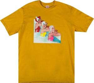 Футболка Supreme Swimmers Tee 'Mustard', желтый
