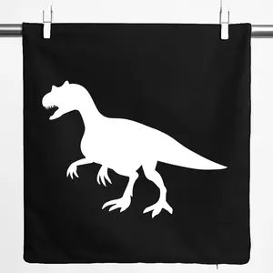 Наволочка Huuraa Allosaurus Dinosaur Gift 40x40cm Черный хлопок Подарок Allosaurus Hellweg Druckerei
