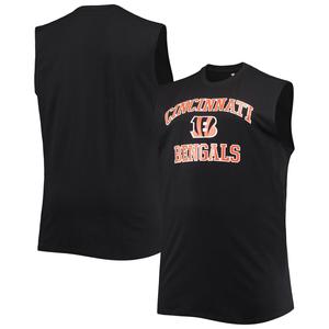 Мужская черная майка Cincinnati Bengals Big & Tall Muscle Tank