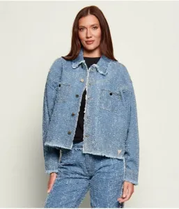 Джинсовая куртка AMANDINA loose fit Guess Jeans, синий