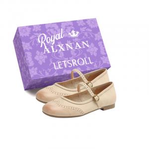 Туфли Мэри Джейн на плоской подошве женские Alxnan, Red Box