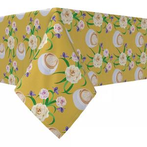 Прямоугольная скатерть, 100 % хлопок, 60x120 дюймов, цветочный 84