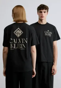 Футболка унисекс с принтом "20s roses graphic tee". Calvin Klein Jeans, Black