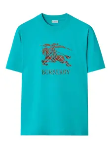 Футболка с логотипом Equestrian Burberry, синий