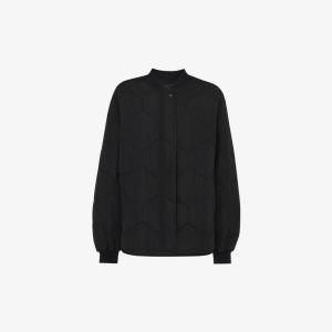 Пальто Ida из переработанного полиэстера с ромбовидной стежкой Whistles, черный