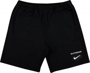 Спортивные шорты Supreme x Nike Jewel Sweatshort 'Black', черный