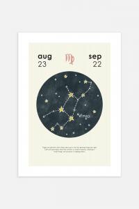 Плакат H&M Zodiac, дева