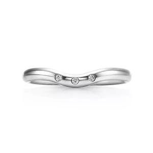 Кольцо Tiffany & Co. x Elsa Peretti Wedding Band, платина/бриллиант