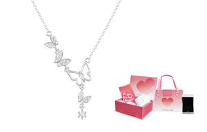Нишевое дизайнерское ожерелье для женщин VIVIWELL, Tassel Butterfly Necklace + Heartbeat Supremacy Gift Box