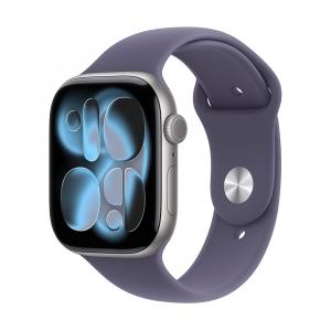 Умные часы Apple Watch Series 11 (GPS), 42 мм, Space Gray Aluminum Case/Purple Fog Sport Band - M/L