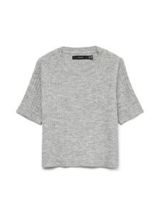 Вязаный свитер светло-серого меланжевого цвета Vero Moda