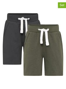 Minymo Комплект из 2 штук: спортивные шорты темно-синего/хаки цвета