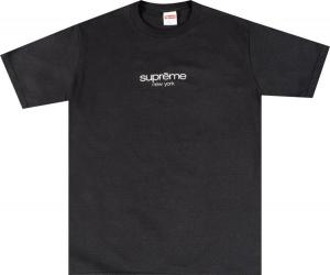 Футболка Supreme Classic Logo Tee 'Black', черный