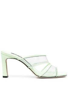 Босоножки Sr Lunettes 90 с открытым носком Sergio Rossi, зеленый