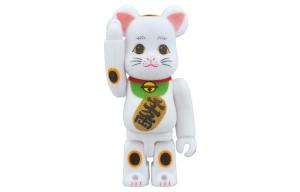 BE@RBRICK Манящий кот Flocky White