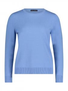 Базовый свитер с круглым вырезом цвета лазурь Betty Barclay