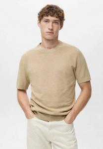 Футболка Mango Basic T-shirt, Beige