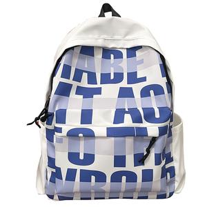 Нейлоновый рюкзак унисекс синий/черный/розовый/зеленый Deli Bear с розовой лентой для принтера и кулоном щенка