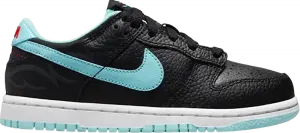 Кроссовки Nike Dunk Low SE PS 'Barber Shop - Black', черный