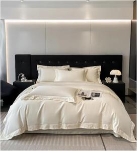 YUSIWOAL Комплект постельного белья Bianco из египетского хлопка 100s с вышивкой Bianco