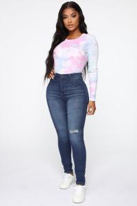 Джинсы скинни Fashion Nova FN22805KI, синий