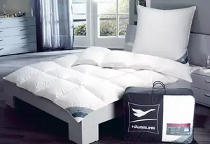 Пуховое одеяло Haeussling "Königstraum 60/40", теплое, наполнитель 60% пух, 40% перо, (1 шт.) 135х200 см, белый