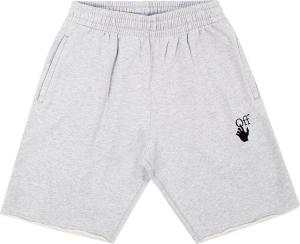 Спортивные шорты Off-White Marker Sweatshorts 'Melange Grey/Red', серый