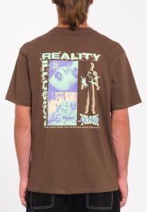 Футболка с принтом REALUSION Volcom, коричневый