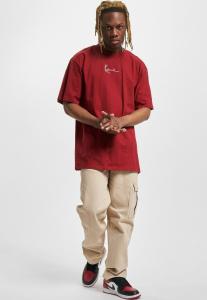 Футболка с набивным рисунком Small Signature Essential Karl Kani, темно-красная